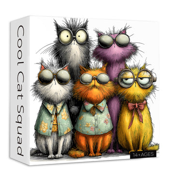 Cool Cat Squad Jigsaw Puzzle 1000 Pieces